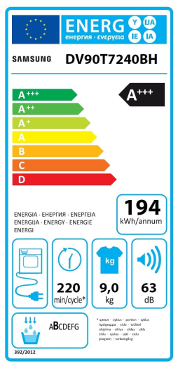 Сушильна машина SAMSUNG DV90T7240BH - 5