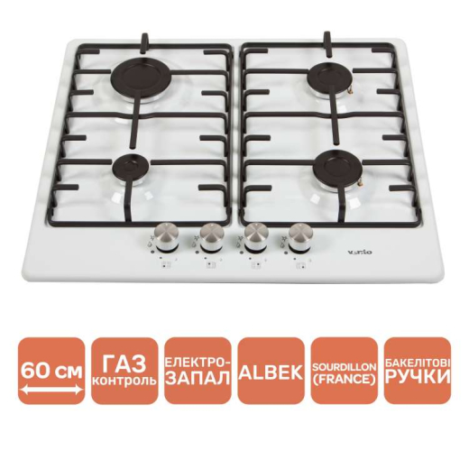 Варильна поверхня VENTOLUX HG640-MA3 S (WH) - 7