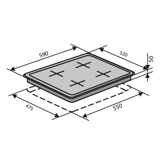 Варильна поверхня VENTOLUX HG640-DA3 CS (AN) - 2