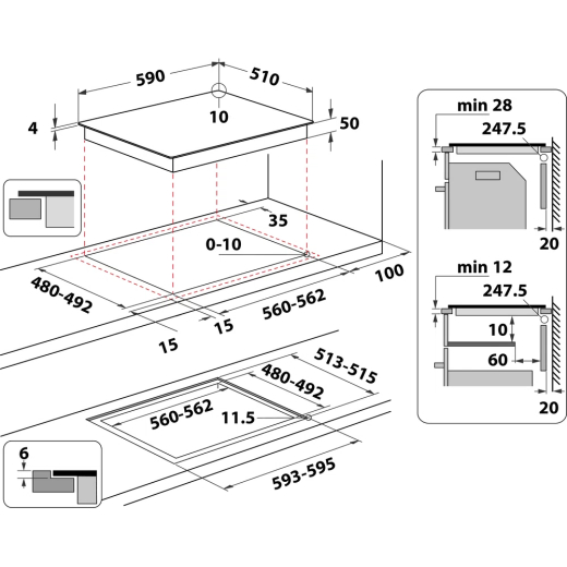 Варильна поверхня Whirlpool WB S0060 NE - 11