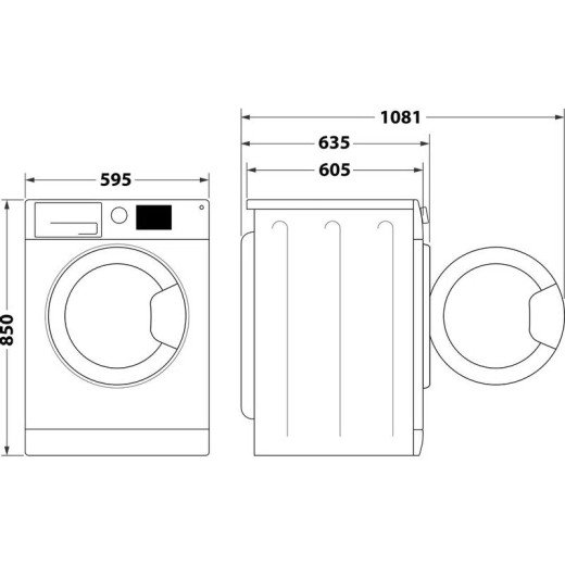 Стирально-сушильная машина Whirlpool FFWDB 976258 SV EE - 13