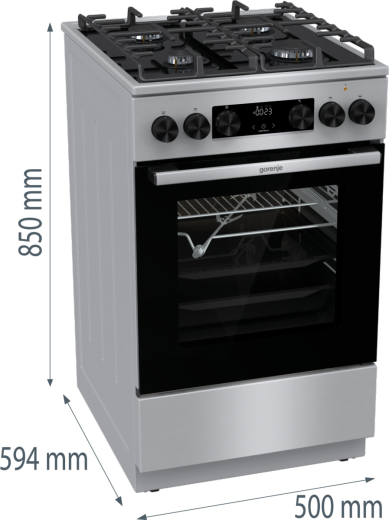 Плита комбінована Gorenje GK5C65XV - 4