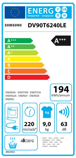 Сушильная машина Samsung DV90T6240LE - 5