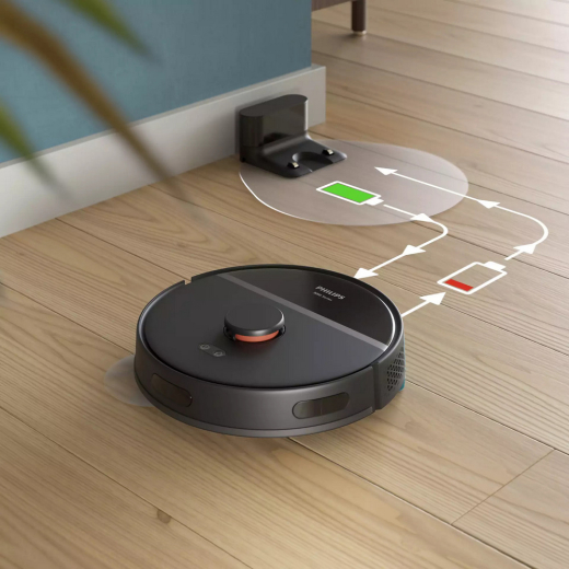 Робот-пилосос з вологим прибиранням Philips HomeRun 3000 Series Aqua XU3000/01 - 3