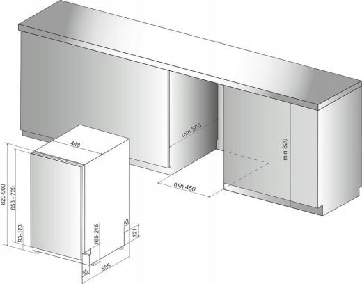 Вбудована посудомийна машина Hotpoint-Ariston HSIC 3T127 C - 13