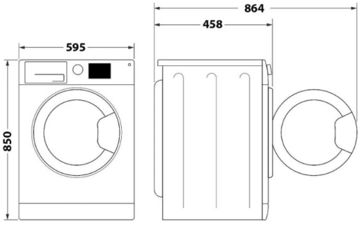 Стиральная машина Whirlpool WRBSS 6239 W UA - 5