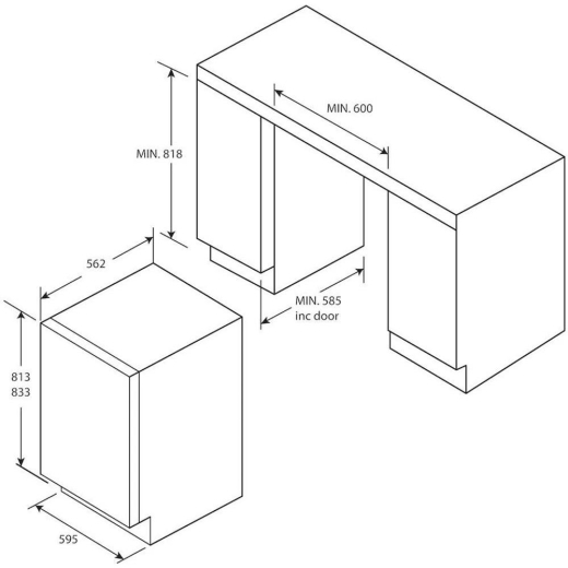 Встроенный винный шкаф HAIER HAKWBD 60 - 9