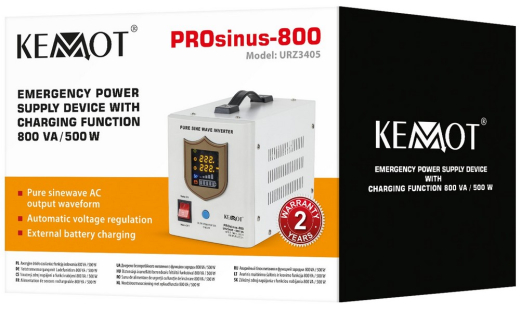 ИБП Kemot PROsinus-800 12V 230V 800VA/500W (URZ3405) - 4