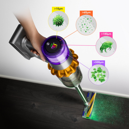 Акумуляторний пилосос Dyson V15 Detect Absolute 2023 Yellow/Nickel (446986-01) - 6
