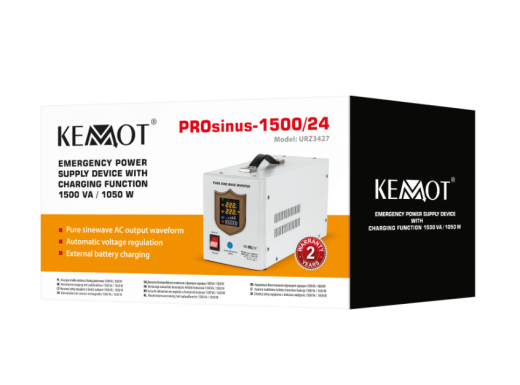 Джерело безперебійного живлення KEMOT PROsinus 1500 24V/230V 1050/1500W (URZ3427) - 4
