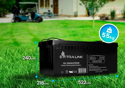 Акумуляторна батарея Extralink AGM 12V-200Ah (EX.9793) - 5