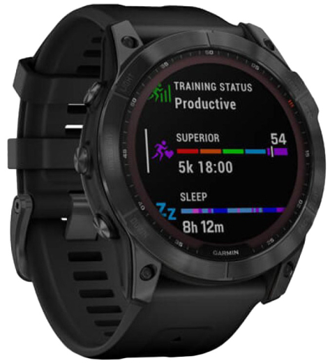 Смарт-часы Garmin Fenix 7X Solar Slate Gray with Black Band (010-02541-00/01/0A) - 3