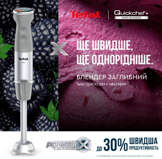 Занурюваний блендер Tefal HB673B30 - 2