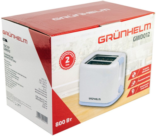 Тостер Grunhelm GWD012 White - 4