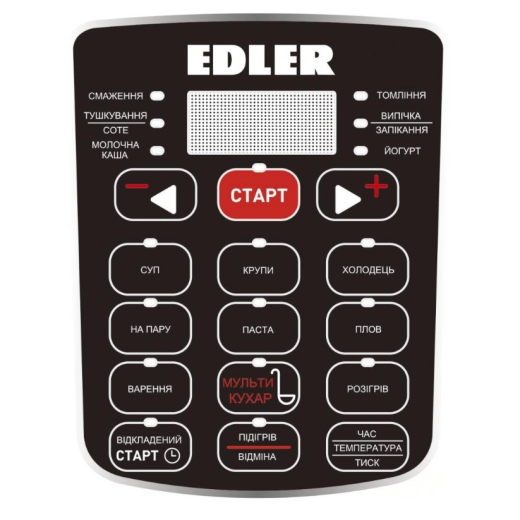 Мультиварка - cкороварка Edler ED-PC1806 - 3