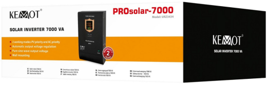 Сонячний інвертор гібридний Kemot PROSolar-7000 (URZ3434) - 5