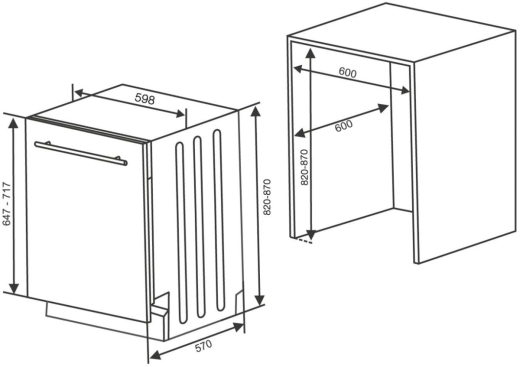 Посудомоечная машина Kluge KVD6002P - 3