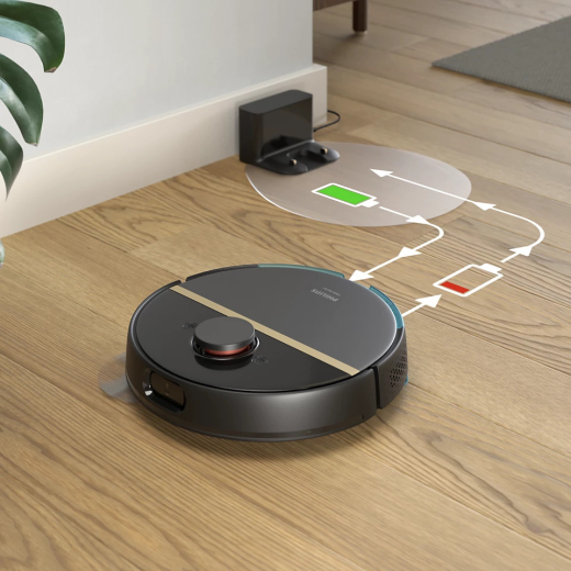 Робот-пилосос миючий Philips HomeRun 7000 Series Aqua Black (XU7000/01) - 6