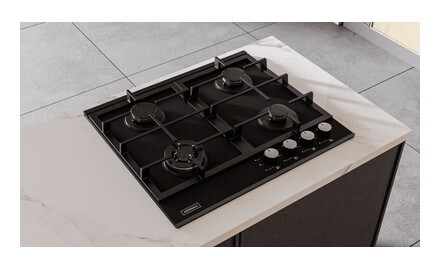 Варильна поверхня газова KERNAU KGH 6464 GUN METAL - 2