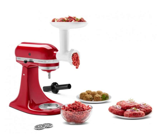 Набор из 2 насадок KitchenAid 5KSMFVSFGA (перетирание овощей и фруктов + мясорубка) - 2