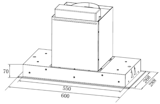 Вытяжка встраиваемая Hansa OMP6523BGPLH - 6