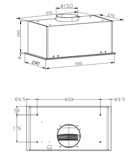 Витяжка вбудована Hansa OMP6553BGH - 5