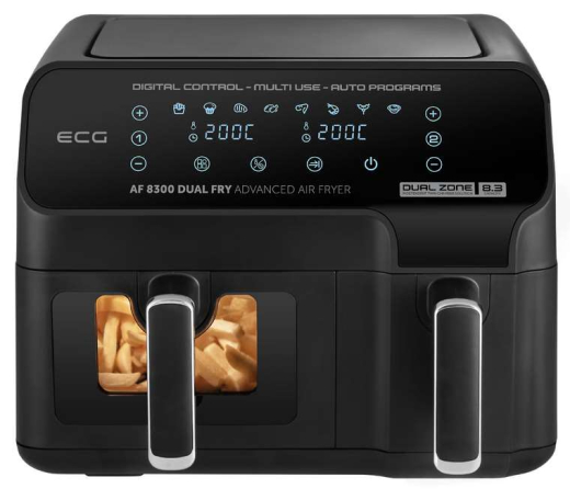 Мультипечь (аэрофритюрница) ECG AF 8300 Dual Fry - 2