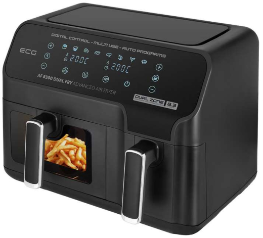 Мультипечь (аэрофритюрница) ECG AF 8300 Dual Fry - 4