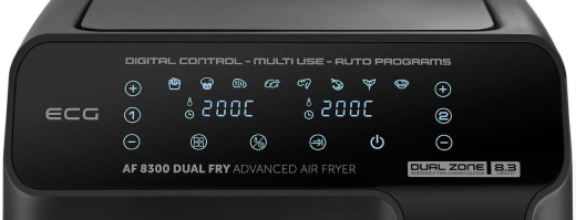 Мультипечь (аэрофритюрница) ECG AF 8300 Dual Fry - 5
