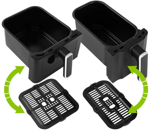 Мультипечь (аэрофритюрница) ECG AF 8300 Dual Fry - 9