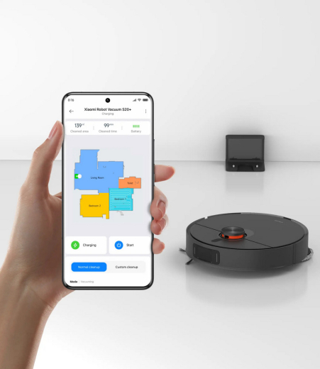 Робот-пилосос Xiaomi Robot Vacuum S20+ Black - 5