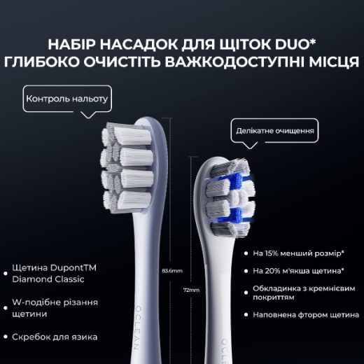 Зубная щетка электрическая Oclean X Pro Digital Electric Toothbrush Glamour Silver (6970810552560) - 8