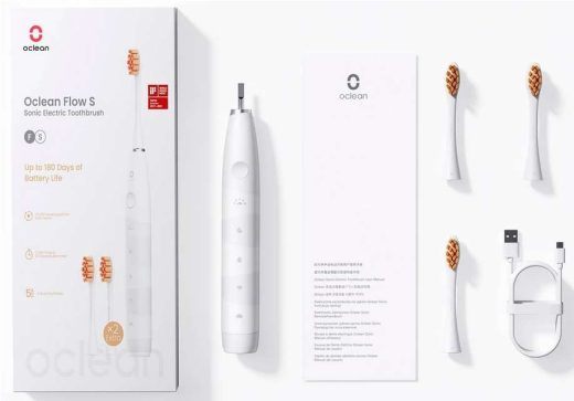 Зубна щітка електрична Oclean X Pro Digital Set Electric Toothbrush Champagne Gold (6970810552577) - 8