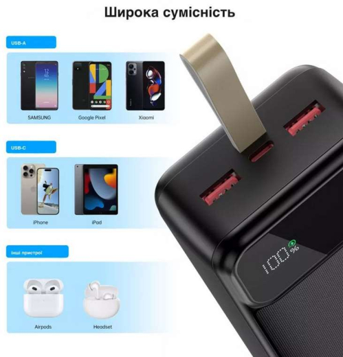 Универсальная мобильная батарея Choetech PD 50000mAh (B733-CCBK) - 3
