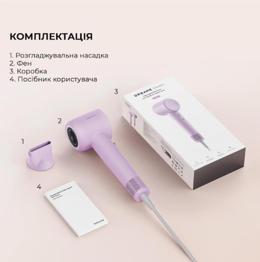 Фен Dreame Hair Dryer Gleam Purple (AHD12A-PPL) - 10