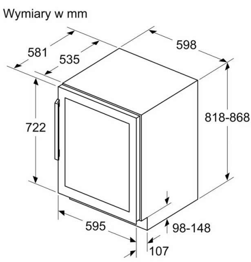 Винна шафа Siemens KU21WAHG0 - 4