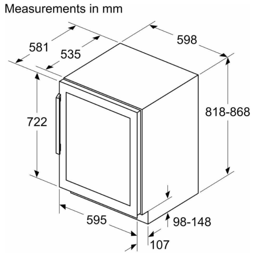 Винна шафа Siemens KU21WAHG0 - 6