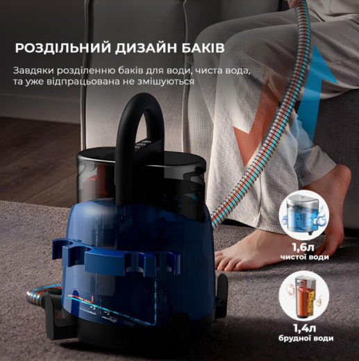 Моющий пылесос Deerma Suction Vacuum Cleaner DEM-BY200 - 7