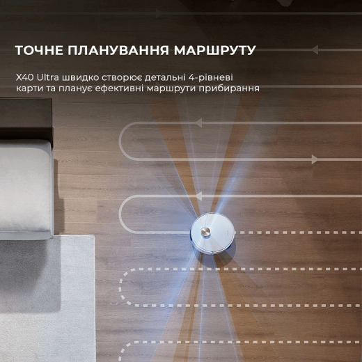 Робот-пылесос с влажной уборкой Dreame X40 Ultra White - 7