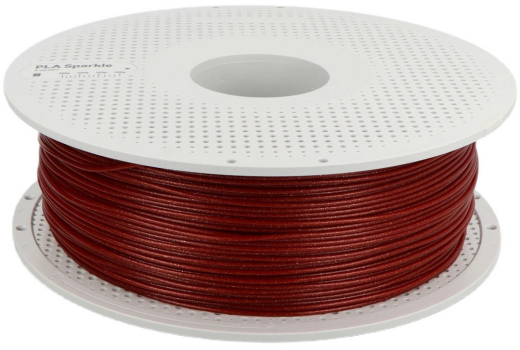 Bambu Lab Філамент/пластик для 3D друку з котушкою PLA Basic 1kg Crimson Red Sparkle - 3
