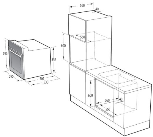 Духовка електрична Gorenje BO6615E01B - 7