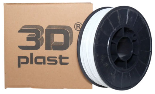 Филамент 3Dplast PLA 1.75mm 0.85kg white (3DPLA17508WT) - 3