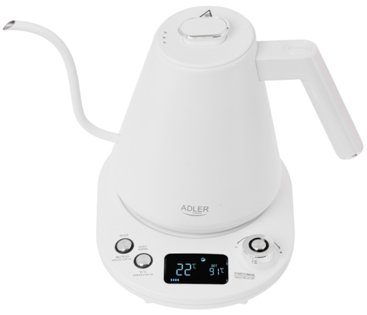 Электрочайник ADLER AD 1349 White - 2
