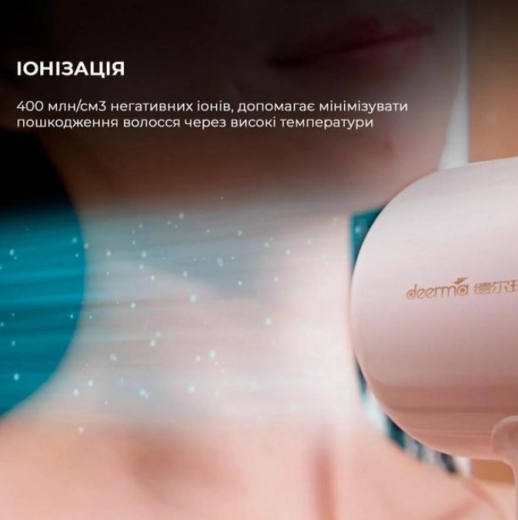 Фен Deerma DEM-CF50W Pink - 6