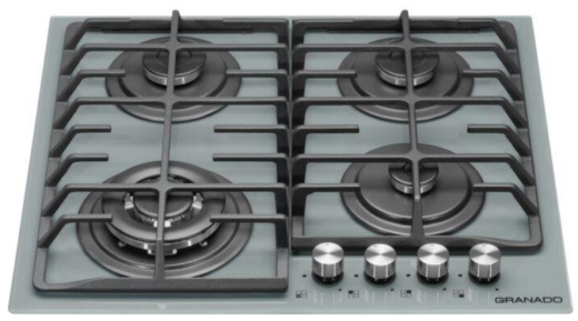 Газова варильна поверхня GRANADO GGH 62-114 Grafito glass - 2