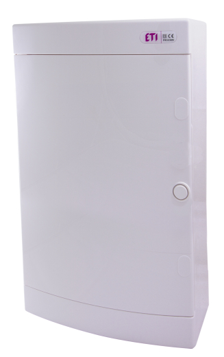 Щит пластиковий ETI ECT 36PO (зовнішній 3х12мод, двері білі, IP40) - 1