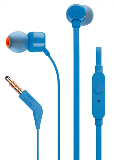 Навушники з мікрофоном JBL T110 Blue (JBLT110BLU) - 1