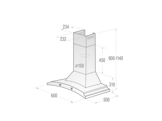 Витяжка Gorenje DK63MCLB - 4