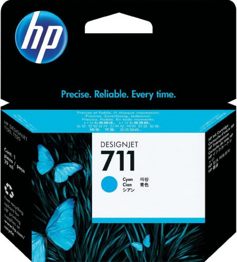 Картридж HP No.711 DesignJet 120/520 Cyan - 1