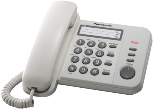 Проводной телефон Panasonic KX-TS2352UAW White - 1